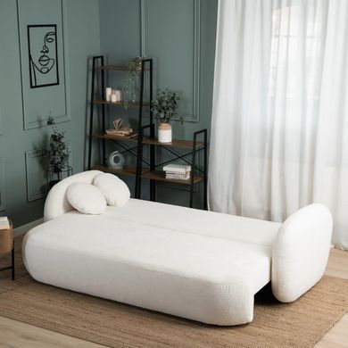 Диван MEBEL ELITE OLE 230 см Кремовый реальная фотография