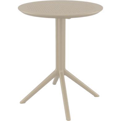Стіл круглий Siesta Onto Sky Folding Table 60 Taupe жива фотографія