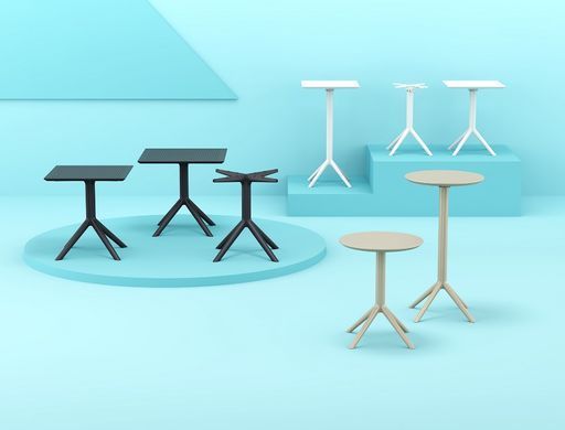 Стіл круглий Siesta Onto Sky Folding Table 60 Taupe жива фотографія