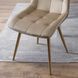 Стілець оксамитовий MEBEL ELITE RODRI Velvet Бежевий / Натуральний