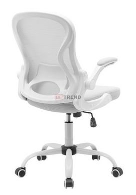 Офісне крісло CANDY Intarsio Серый / Білий жива фотографія