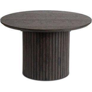 Стол круглый раскладной MEBEL ELITE CHARLES 120(160)х120 см Черный реальная фотография