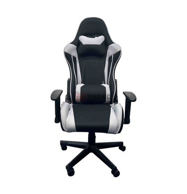 Компьютерное кресло KRATOS Intarsio Серый Черный реальная фотография