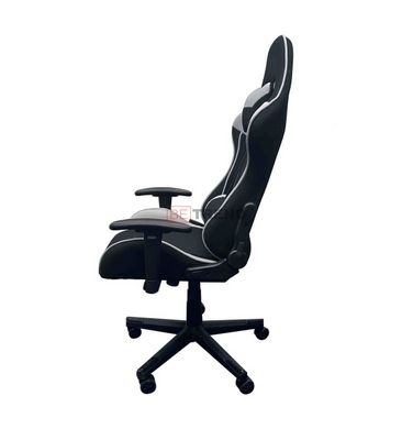 Комп'ютерне крісло KRATOS Intarsio Сірий Чорний жива фотографія