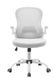 Офісне крісло CANDY Intarsio Серый / Білий